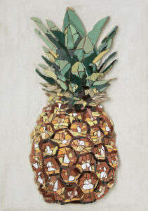 Fliesenmosaik Ananas, Maria Ackmann, 2019