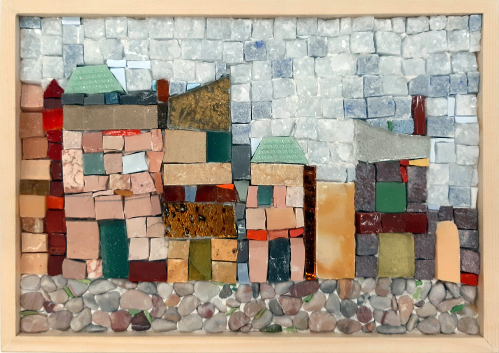 Häuserzeile, Mosaik