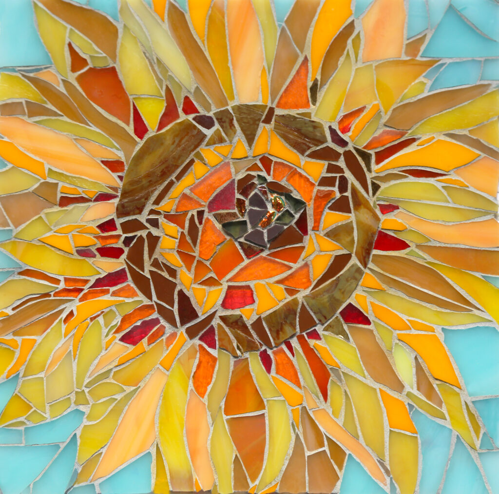 Mosaik Sunflower, Maria Ackmann, August 2022