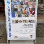 Plakat zur Ausstellung Zeitlos-Mosaikkunst im Wandel