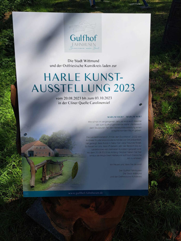 Plakat, 49. Harle Kunstausstellung, Carolinensiel, Gulfhof Fahnhusen