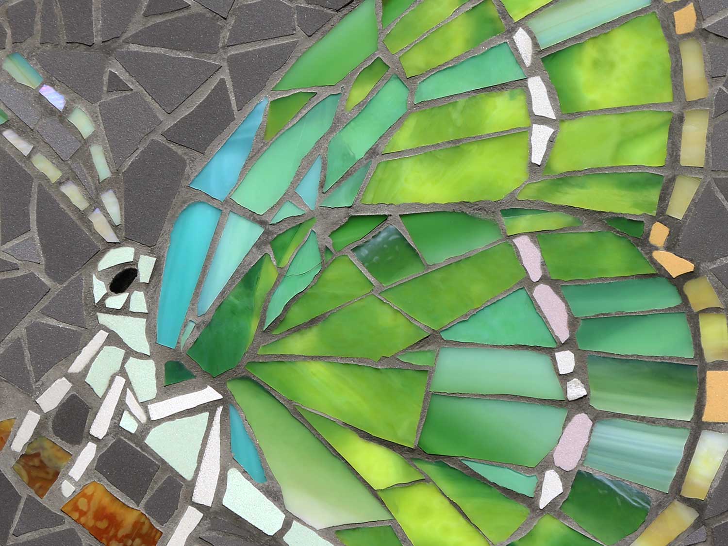 Green Hairstreak, Mosaik. Maria Ackmann, 2023